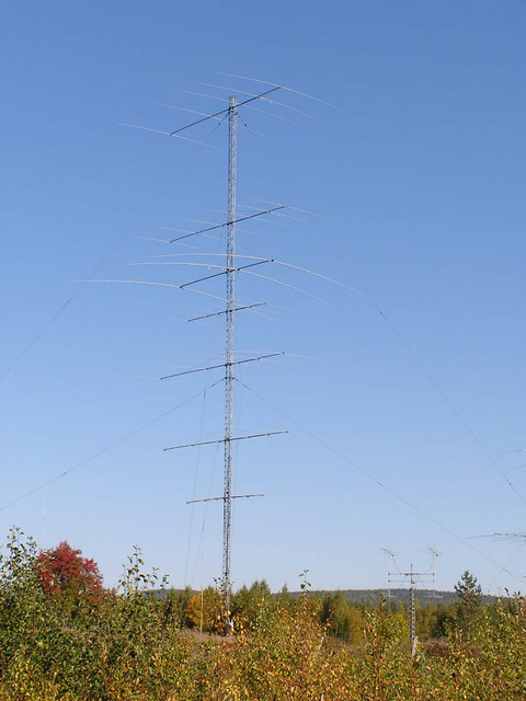 SM2EKM tower 1
6/6 28 MHz
6/6 21 MHz
5/5 14 MHz
3 el 7 MHz